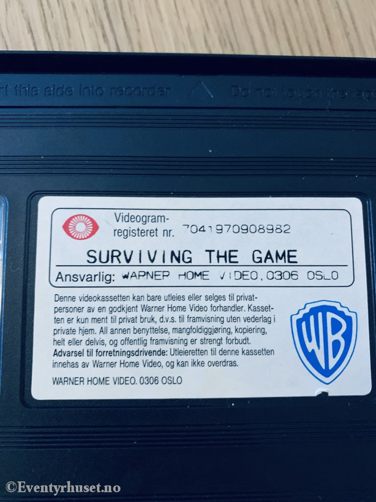 Surviving The Game. 1994. Vhs. Vhs