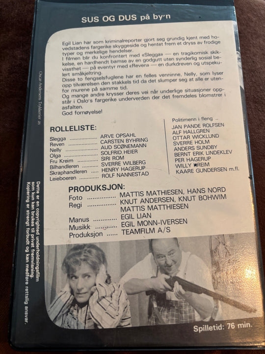 Sus og Dus på By'n. VHS Big Box.