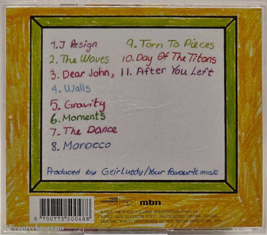 Susanne Sundfør 2007 . Musikk-CD.