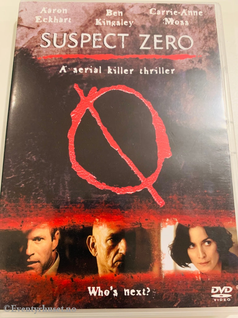 Suspect Zero. 2004. Dvd. Dvd