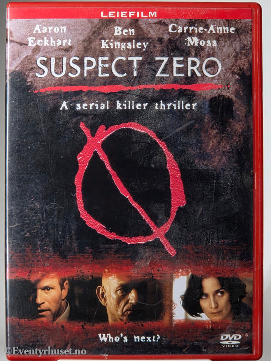 Suspect Zero (2004). DVD.