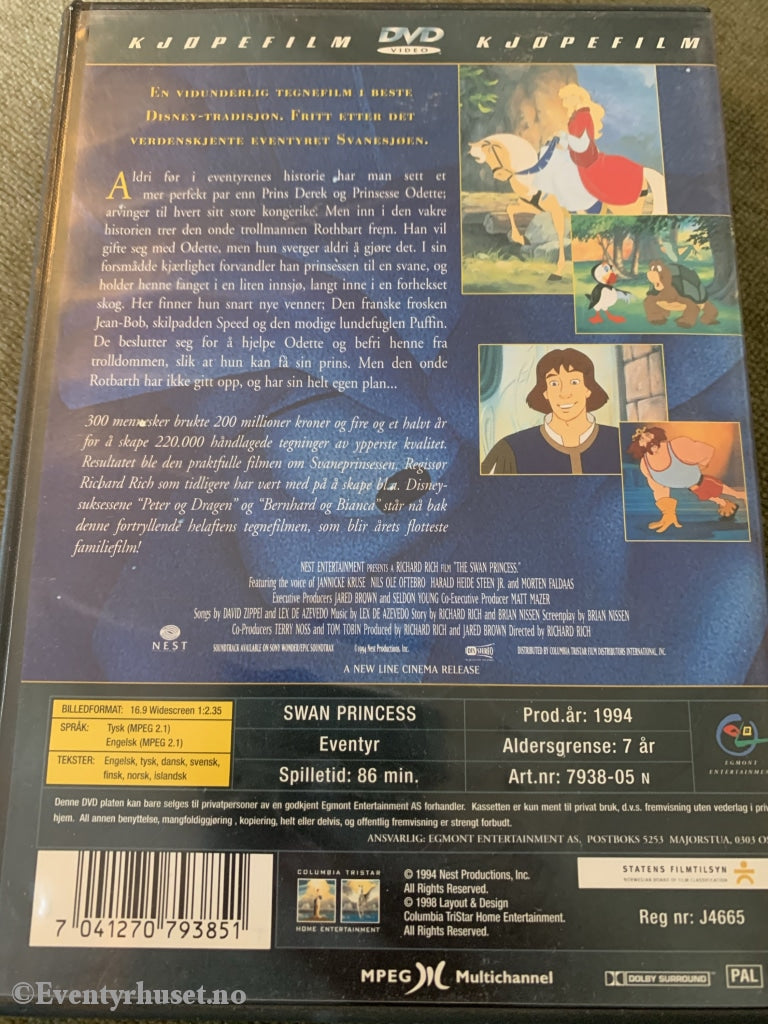 Svaneprinsessen. 1994. Dvd. Dvd