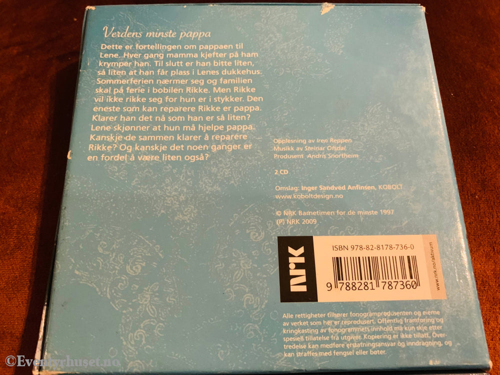 Svein Woje. 1997/2009. Verdens Minste Pappa (Nrk Barnetimen For De Minste). Lydbok På 2 Cd.