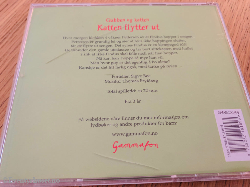 Sven Nordqvist. Gubben Og Katten. Katten Flytter Ut. Lydbok På Cd.