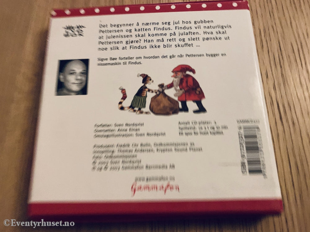 Sven Nordqvist. Gubben Og Katten Nissemaskinen. Lydbok På 3 Cd.