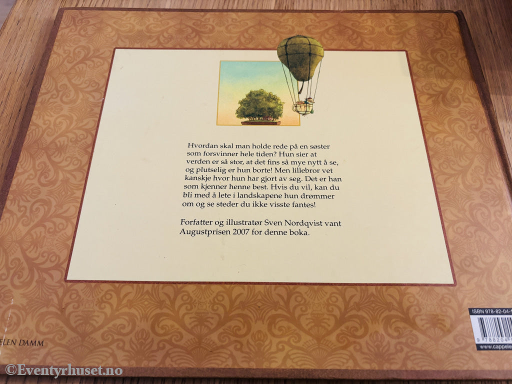 Sven Nordqvist. Hvor er søsteren min?. Bok.