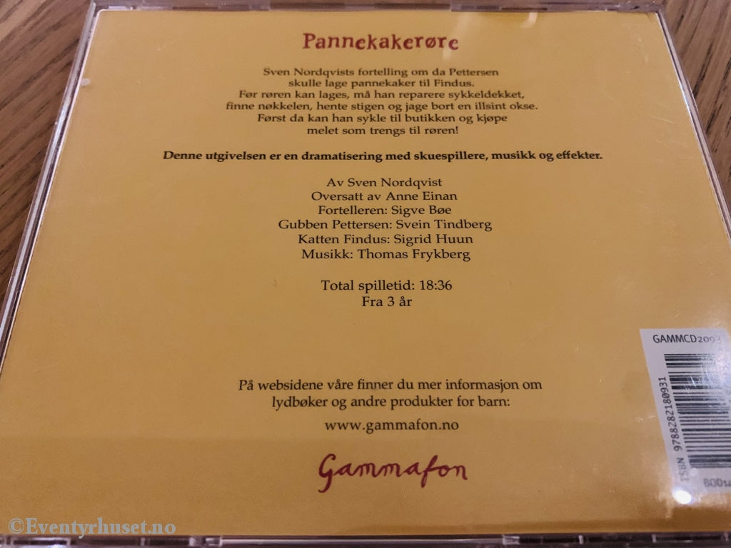 Sven Nordqvists Gubben Og Katten - Pannekakerøre. Lydbok På Cd.