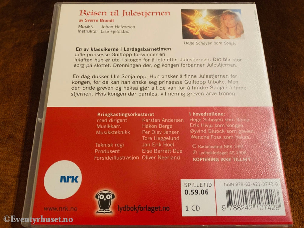 Sverre Brandt Og Johan Halvorsen. 1991/98. Reisen Til Julestjernen (Nrk). Lydbok På Cd.