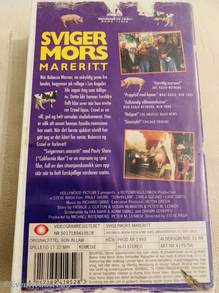 Svigemors Mareritt. 1993. Vhs. Vhs