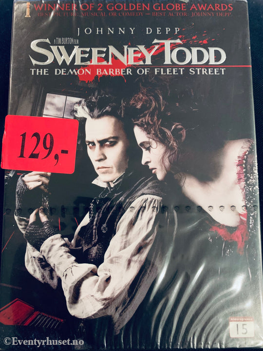 Sweeney Todd. 2007. Dvd Slipcase. Ny I Plast!