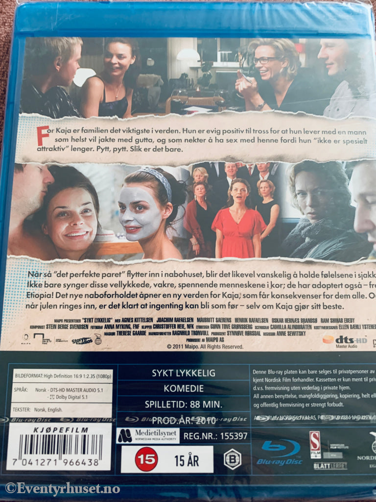Sykt Lykkelig. Blu-ray. Ny i plast!