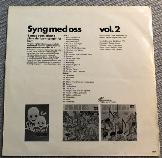 Syng Med Oss. Vol. 2. 1970. Lp. Lp Plate