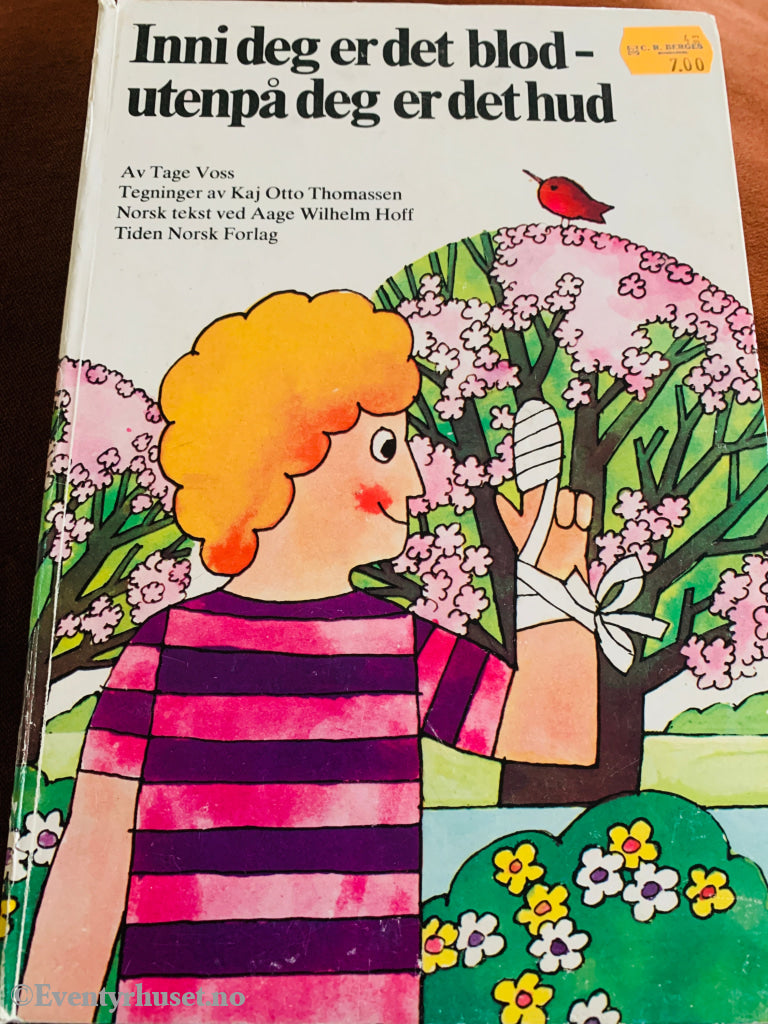 Tage Voss. Inni deg er det blod – utenpå deg er det hud. 1978. Bok.