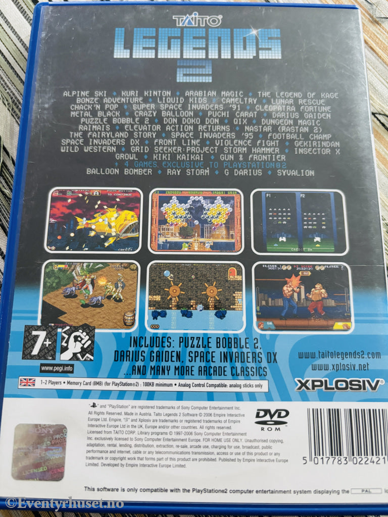 Taito Legends 2. PS2-spill