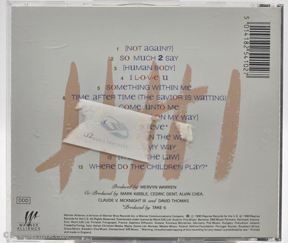 Take 6. 1990. So Much 2 Say. CD.