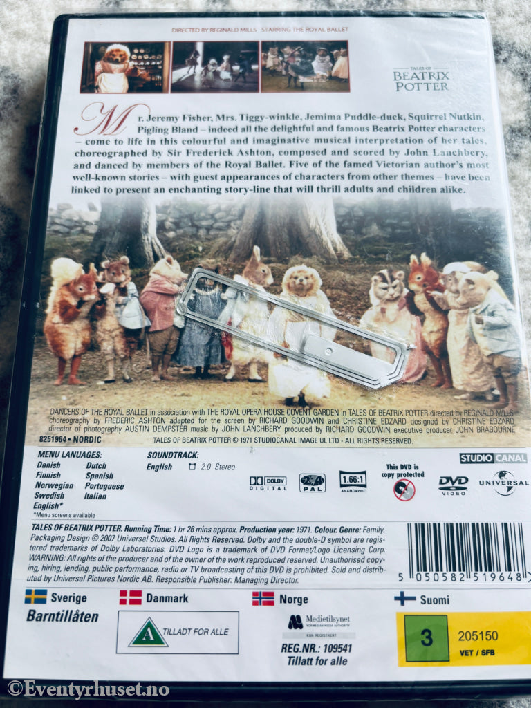 Tales of Beatrix Potter. DVD. Ny i plast!