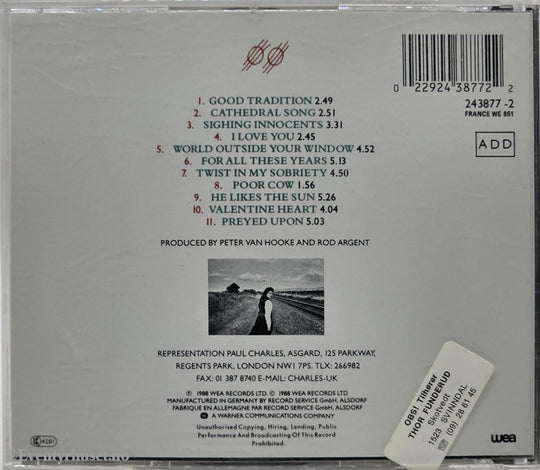 Tanita Tikaram. 1988. Ancient Heart . CD.