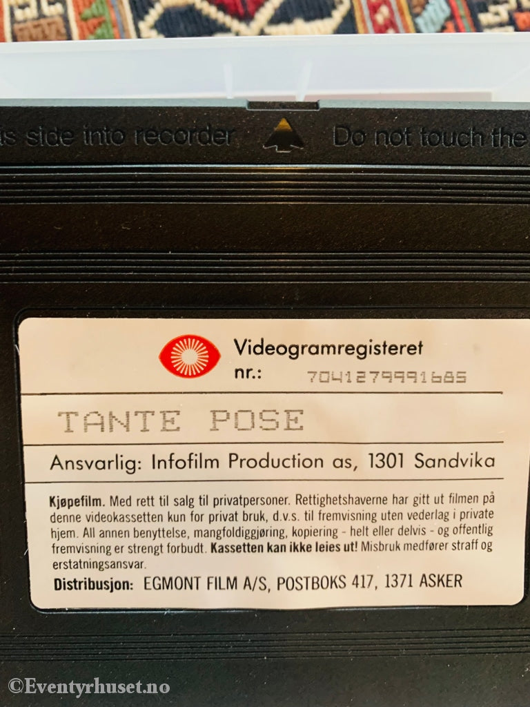 Tante Pose (Norske Klassikere). 1940. Vhs. Vhs