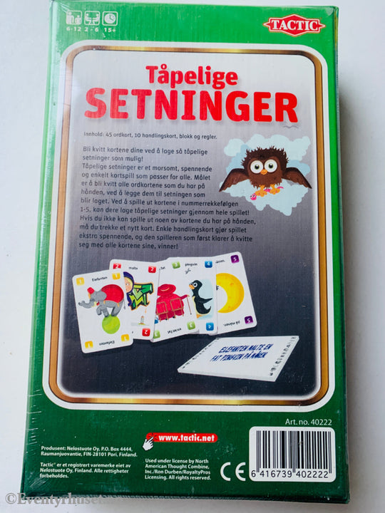 Tåpelige setninger. Spill