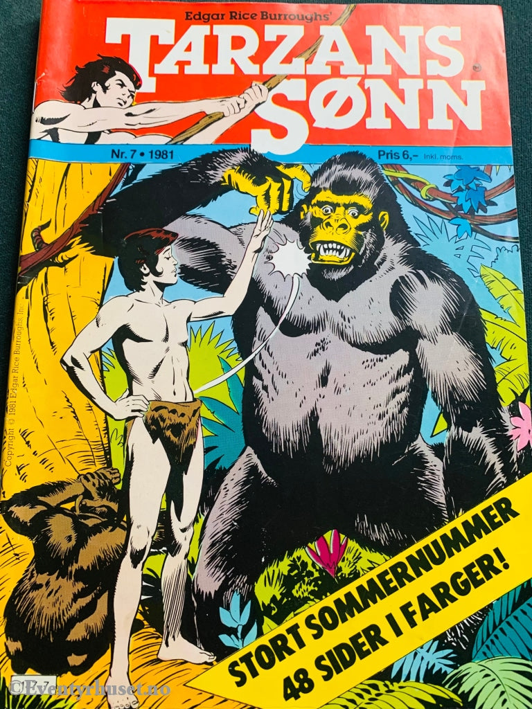 Tarzans Sønn. 1981/07. Tegneserieblad