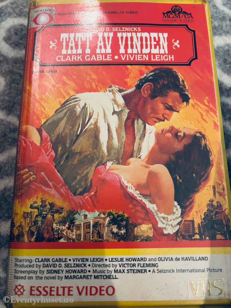 Tatt av Vinden. Dobbelt-VHS. VHS Big Box. VHS