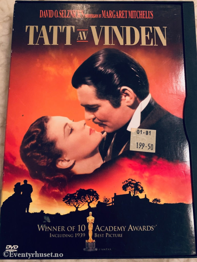 Tatt Av Vinden (Gone With The Wind). 1939. Dvd Snapcase.