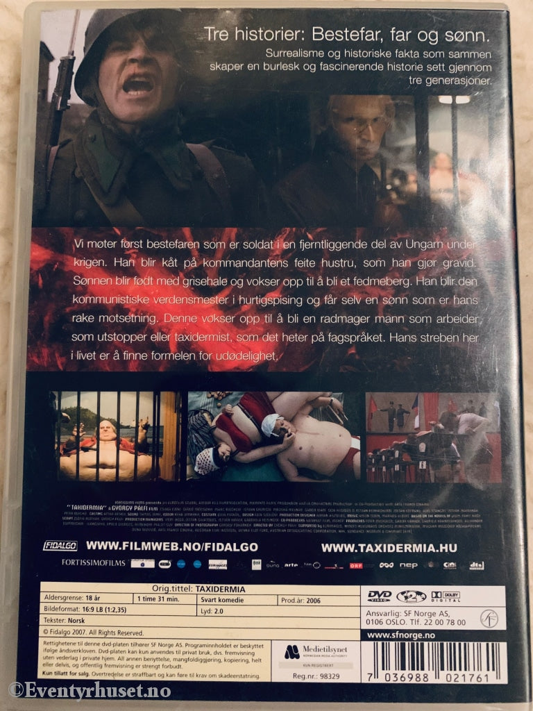 Taxidermia. 2006. Dvd. Dvd