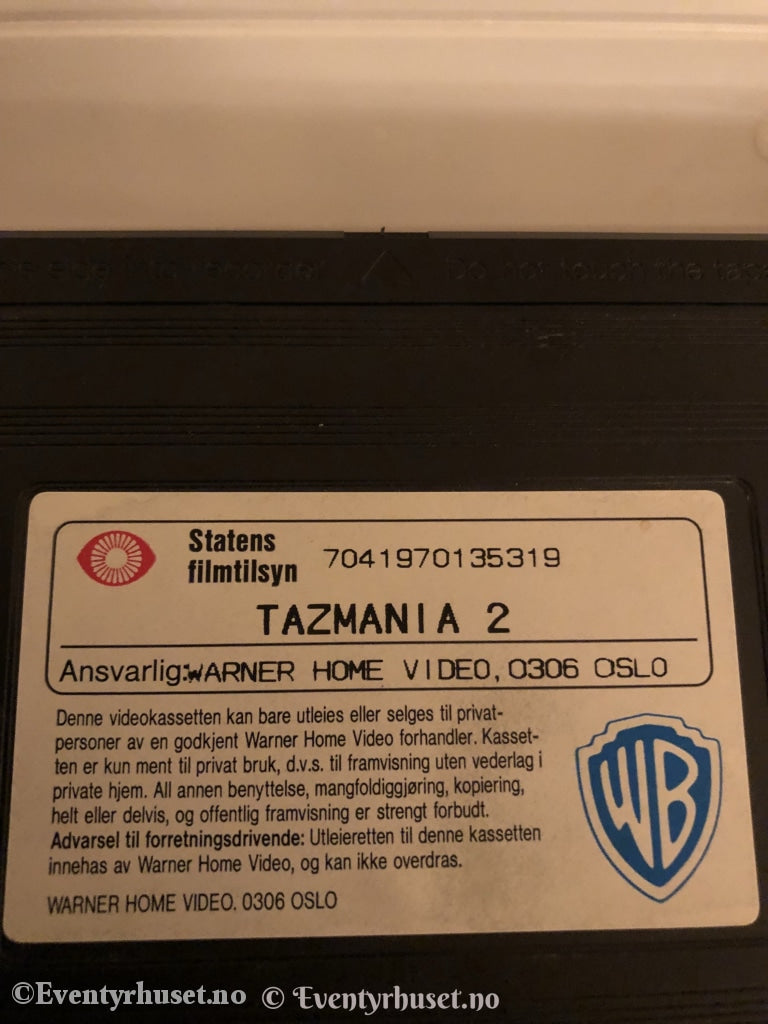 Tazmania 2. Fan-Taz-Tisk. 1992. Vhs. Vhs