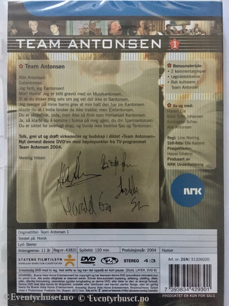 Team Antonsen Volum 1. Dvd. Dvd