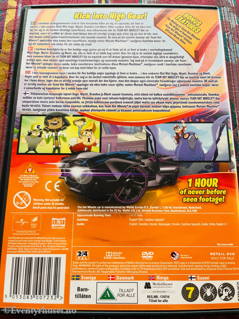Team Hot Wheels - The Origins Of Awesome! Dvd. Dvd