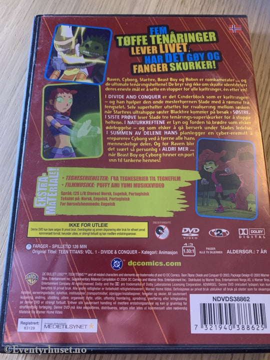 Teen Titans. Vol. 1. Splitt Og Hersk. 2004. Dvd. Dvd