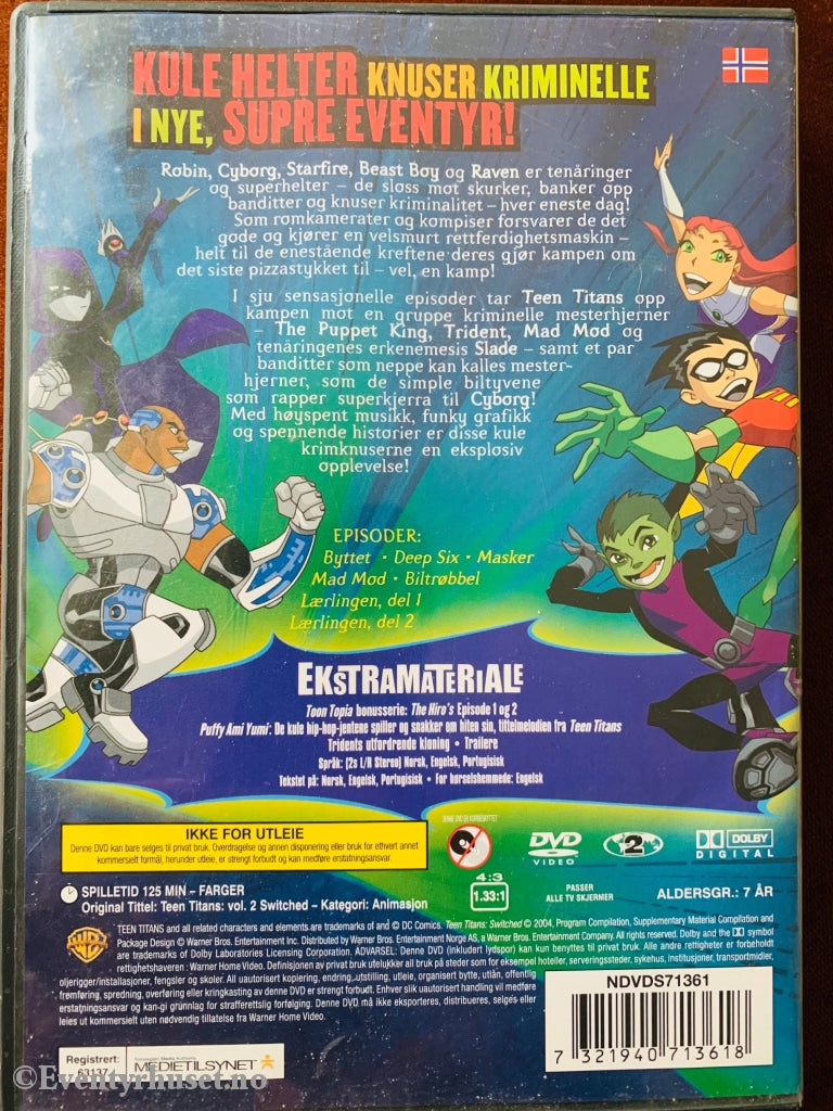 Teen Titans. Vol. 2. Byttet. Dvd. Dvd