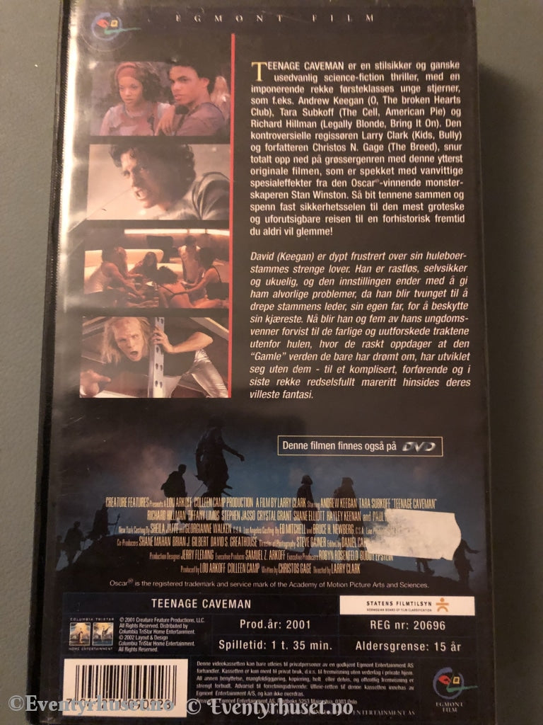 Teenage Caveman. 2001. Vhs. Vhs