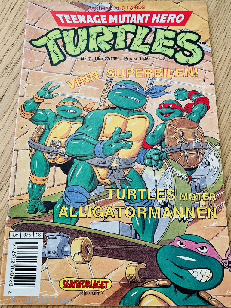 Teenage Mutant Hero Turtles. 1991/07. Tegneserieblad