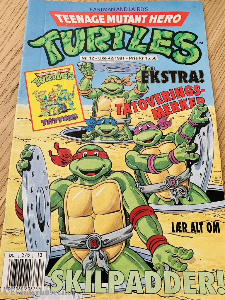 Teenage Mutant Hero Turtles. 1991/12. Tegneserieblad