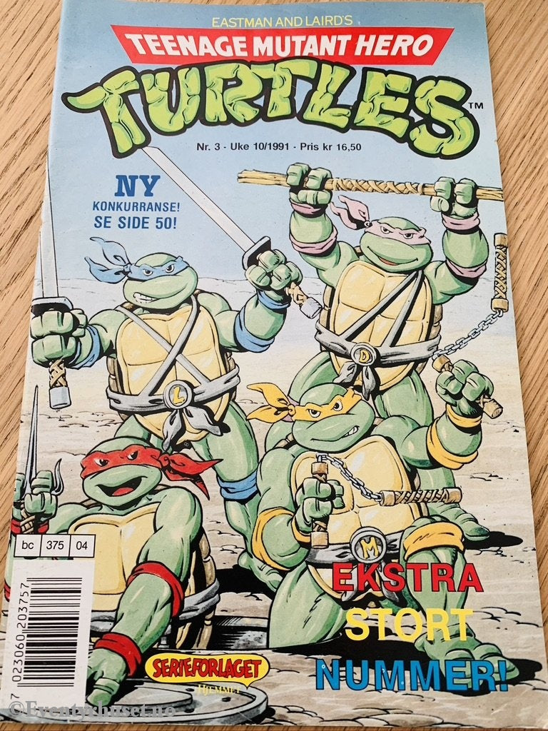Teenage Mutant Hero Turtles. 1991/03. Tegneserieblad
