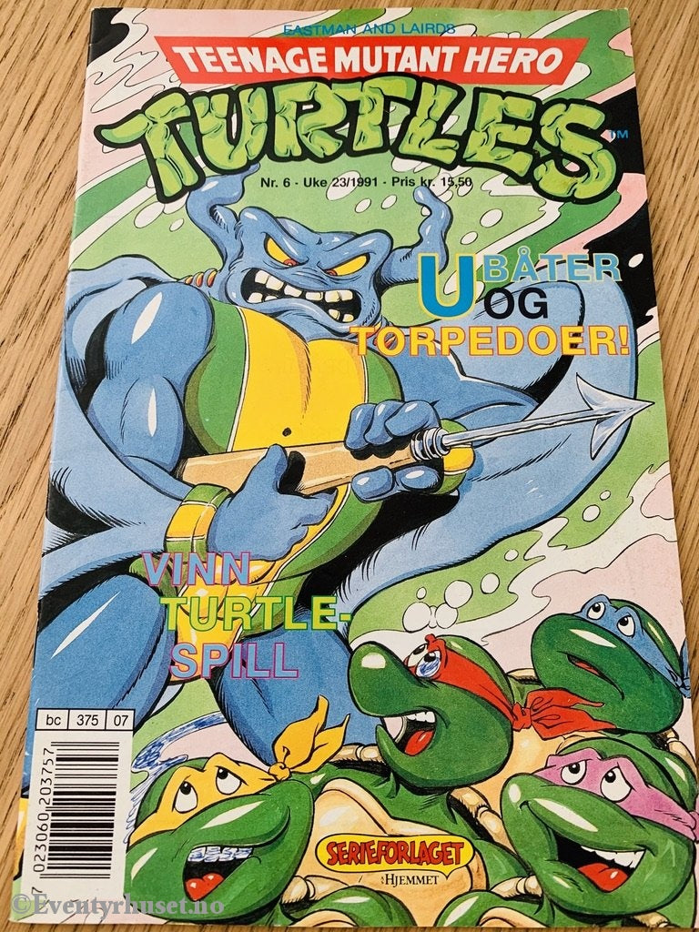 Teenage Mutant Hero Turtles. 1991/06. Tegneserieblad