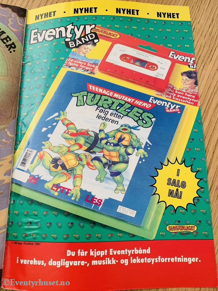 Teenage Mutant Hero Turtles. 1991/08. Tegneserieblad