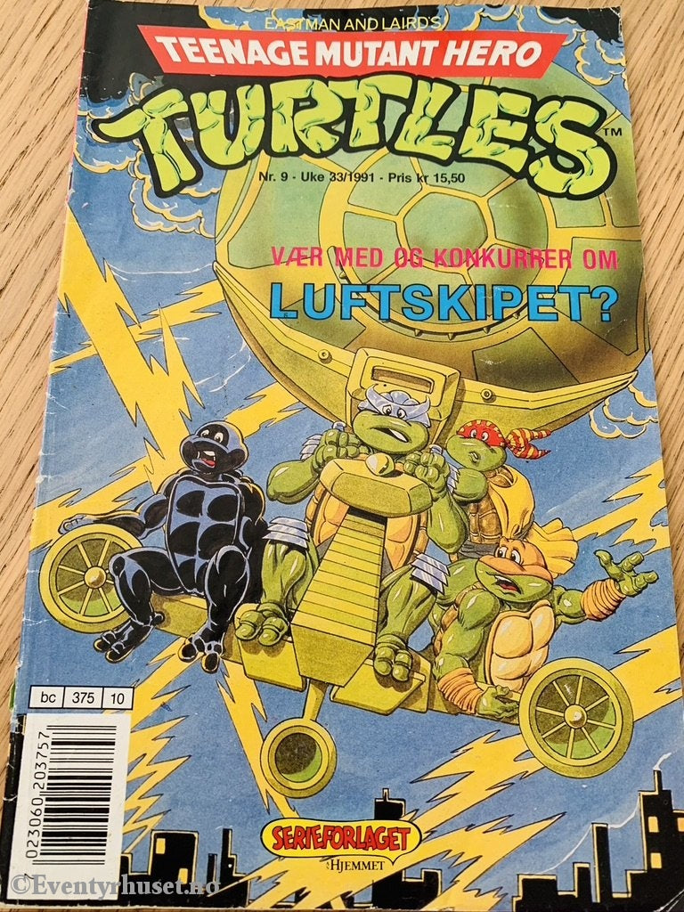 Teenage Mutant Hero Turtles. 1991/09. Tegneserieblad