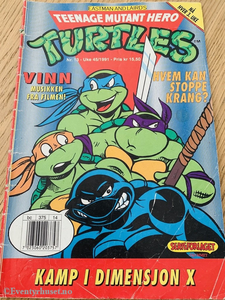 Teenage Mutant Hero Turtles. 1991/13. Tegneserieblad