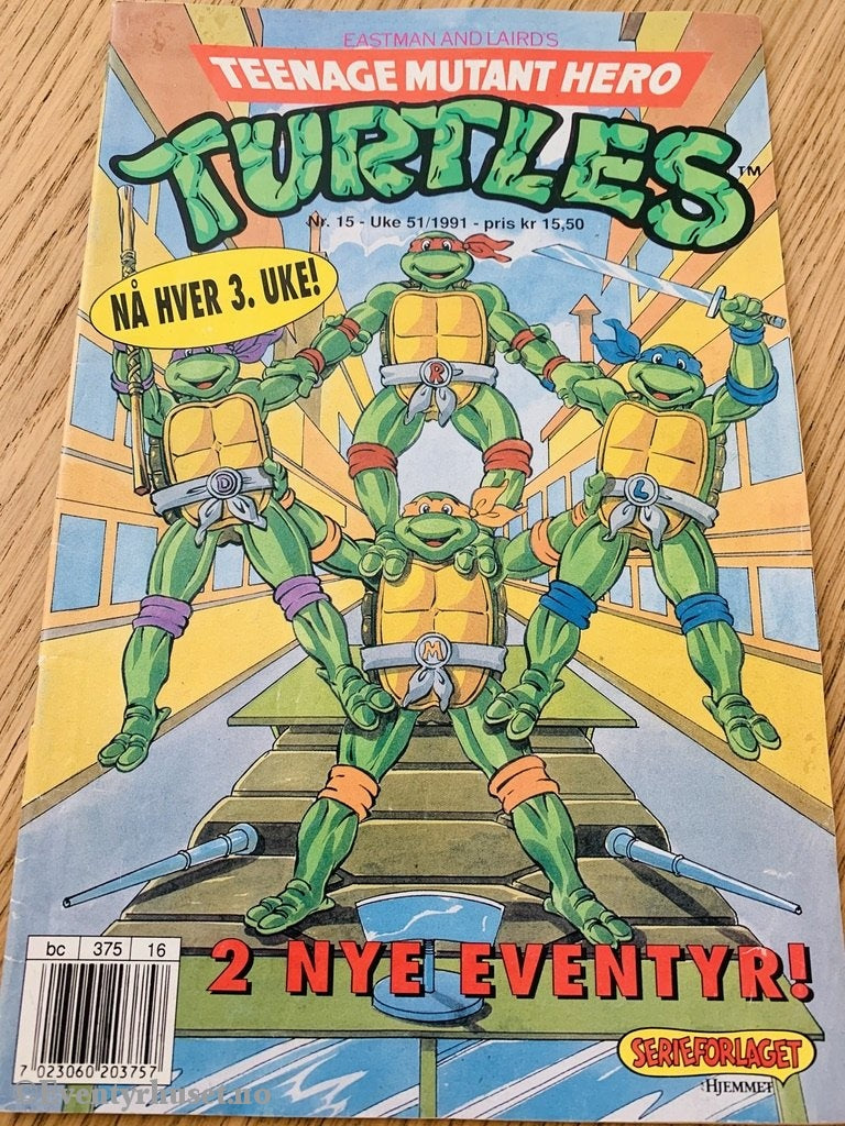 Teenage Mutant Hero Turtles. 1991/15. Tegneserieblad