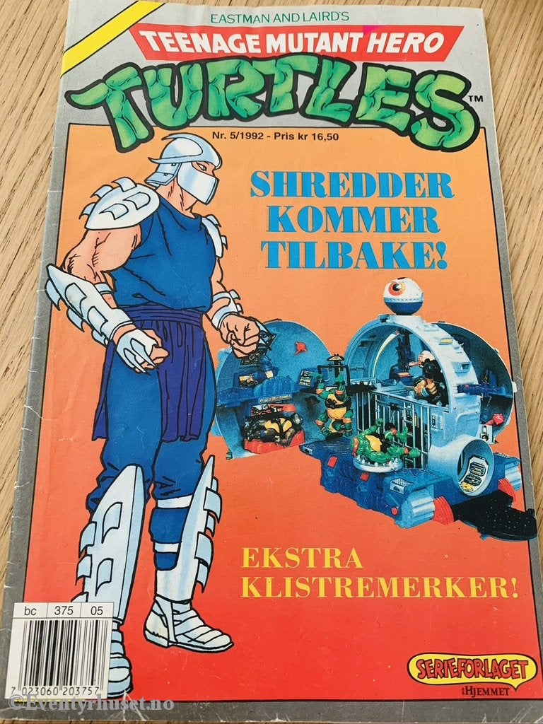 Teenage Mutant Hero Turtles. 1992/05. Tegneserieblad