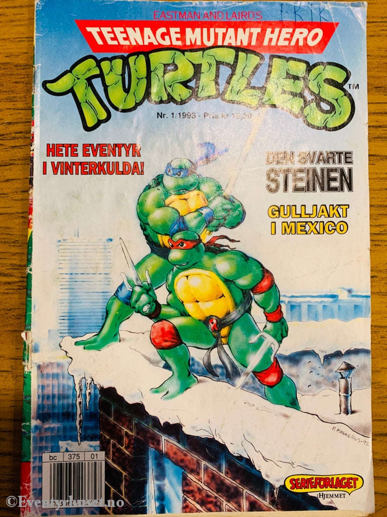 Teenage Mutant Hero Turtles. 1993/01. Tegneserieblad