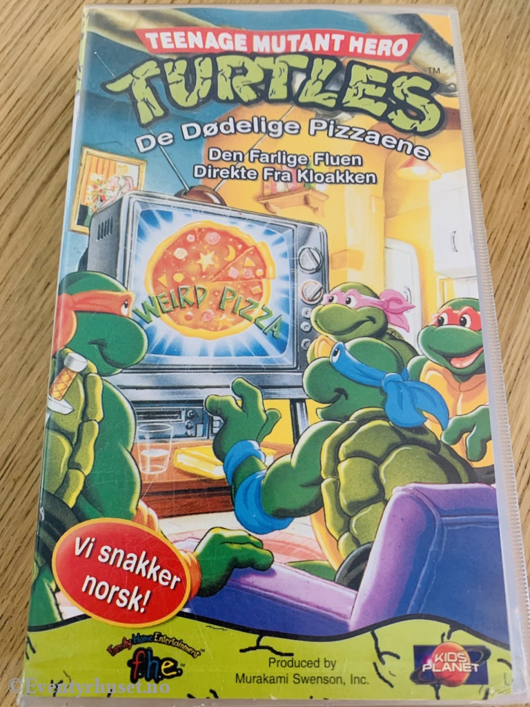 Teenage Mutant Hero Turtles. De Dødelige Pizzaene. Vhs. Vhs