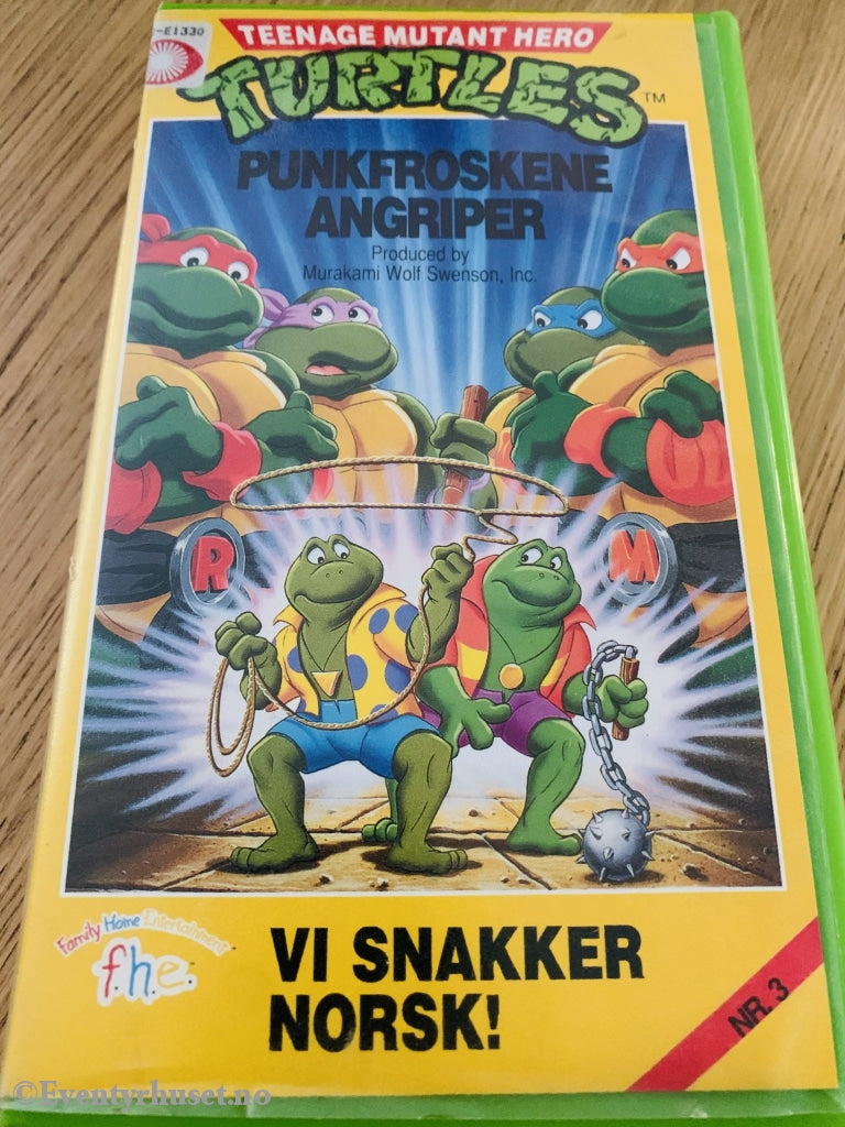 Teenage Mutant Hero Turtles. Nr. 3. Punkfroskene Angriper. Vhs. Vhs