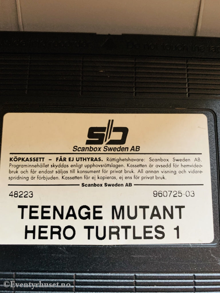 Teenage Mutant Hero Turtles Nr. 3. Punkgrodorna Anfaller. Vhs. Svensk. Vhs