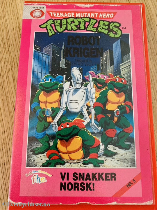 Teenage Mutant Hero Turtles. Nr. 5. Robotkrigen. 1988/89. Vhs Big Box.