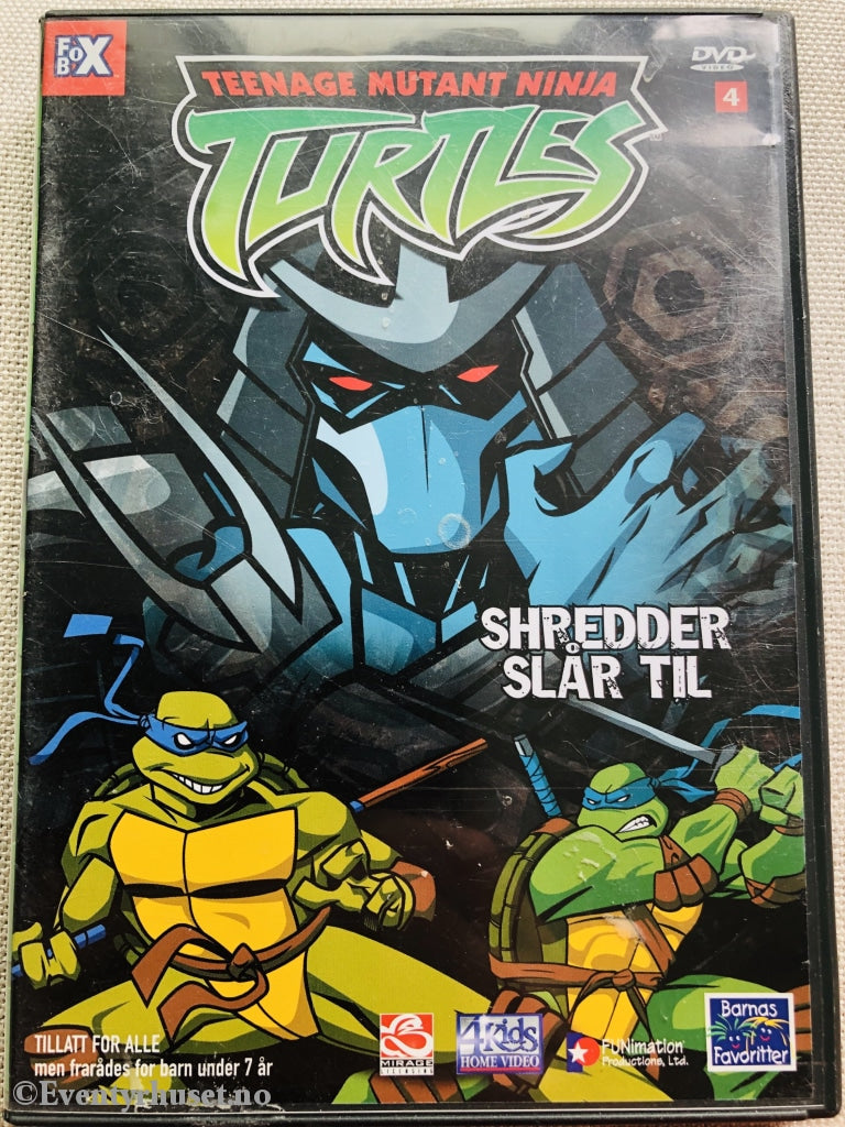 Teenage Mutant Ninja Turtles. Shredder Slår Til. 2003. Dvd. Dvd