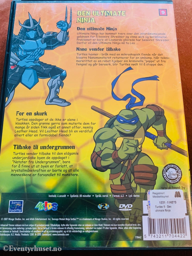 Teenage Mutant Ninja Turtles 09. Den Ultimate Ninja. Dvd. Dvd