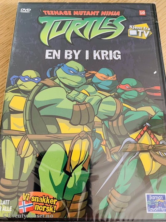 Teenage Mutant Ninja Turtles 10. En By I Krig. Dvd Ny Plast!